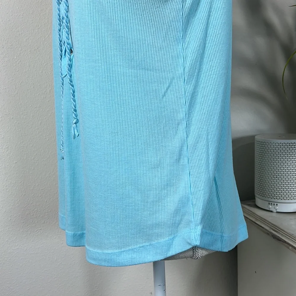Ocean Drive M Blue Ribbed Tank - Picture 6 of 13